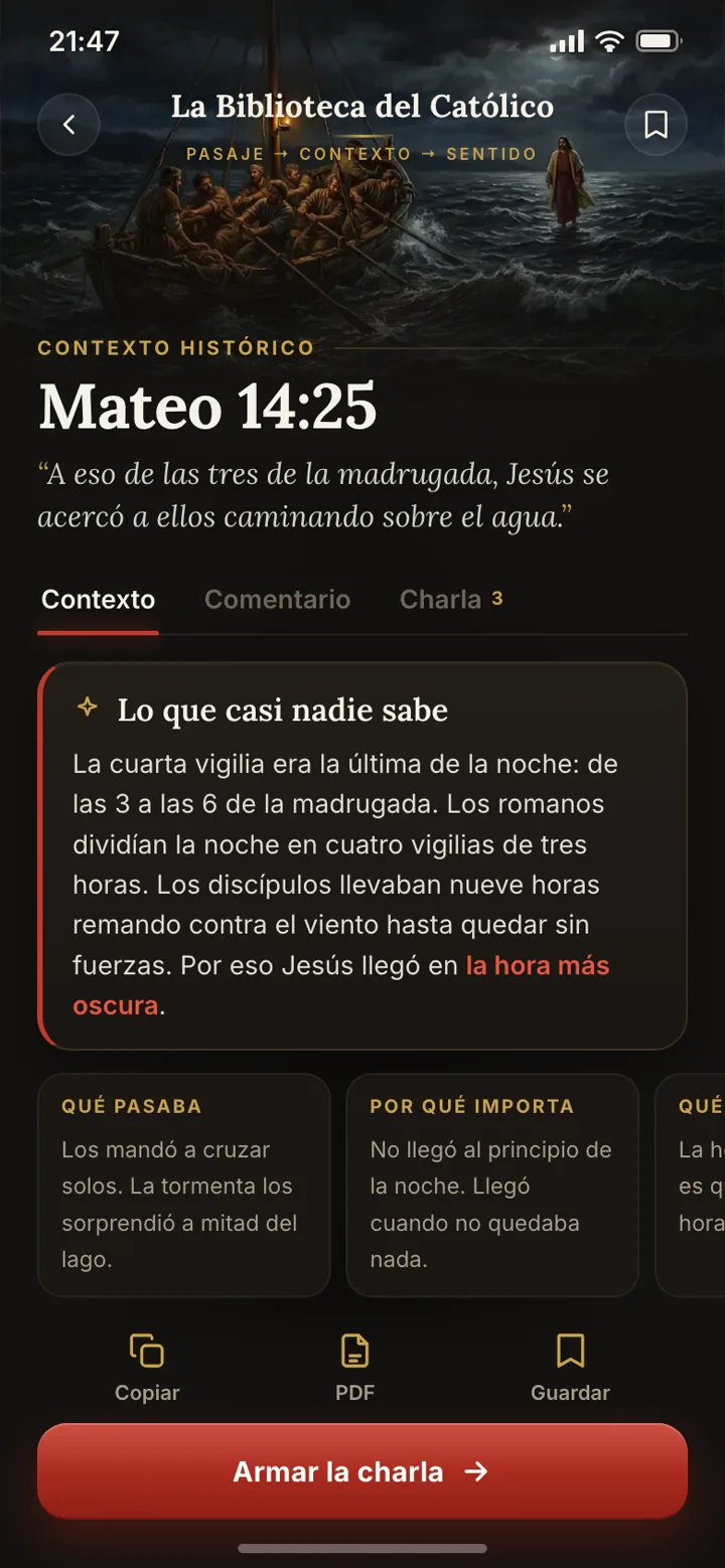 Mateo 14:25: lo que casi nadie sabe